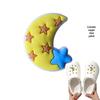 Blue Cartoon PVC Shoe Buckle: Cute Detachable Ornament for Hole Shoes