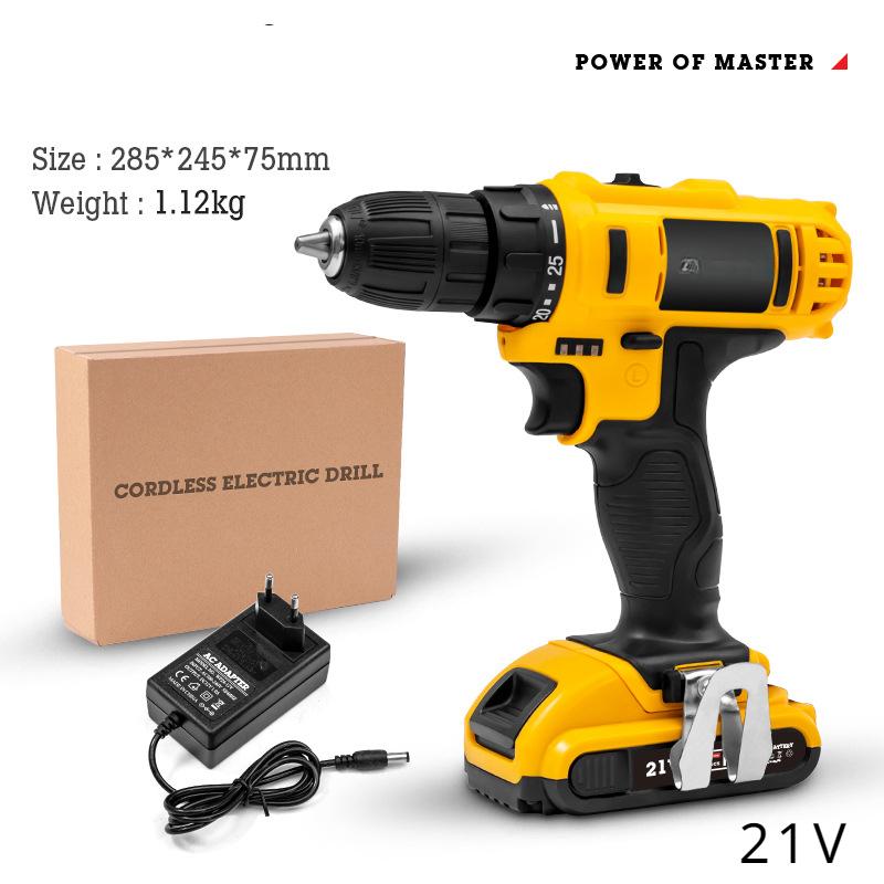 Lithium Drill Cordless Hand Drill Charging Electric Screwdriver Set Home DIY