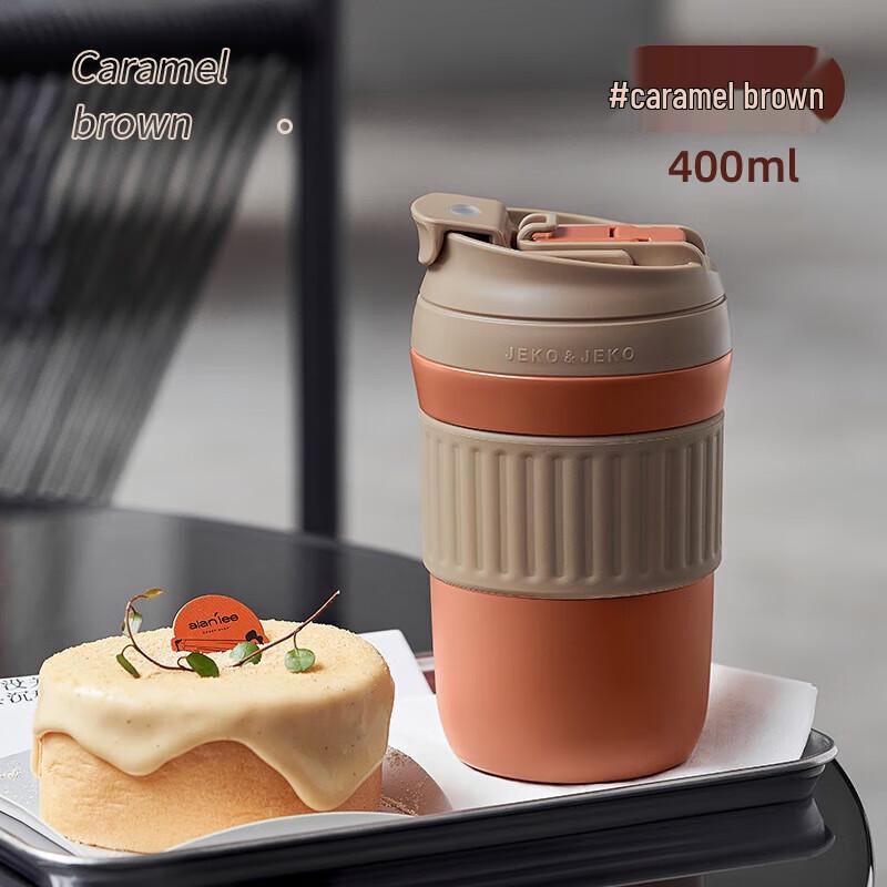 JEKO&JEKO 400mL Dual-Use Stainless Steel Coffee Mug