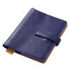 Lightex Genuine Leather Notebook Cover A6 Size Compatible Hobonichi Original Bi-color A6-monoleather Navy