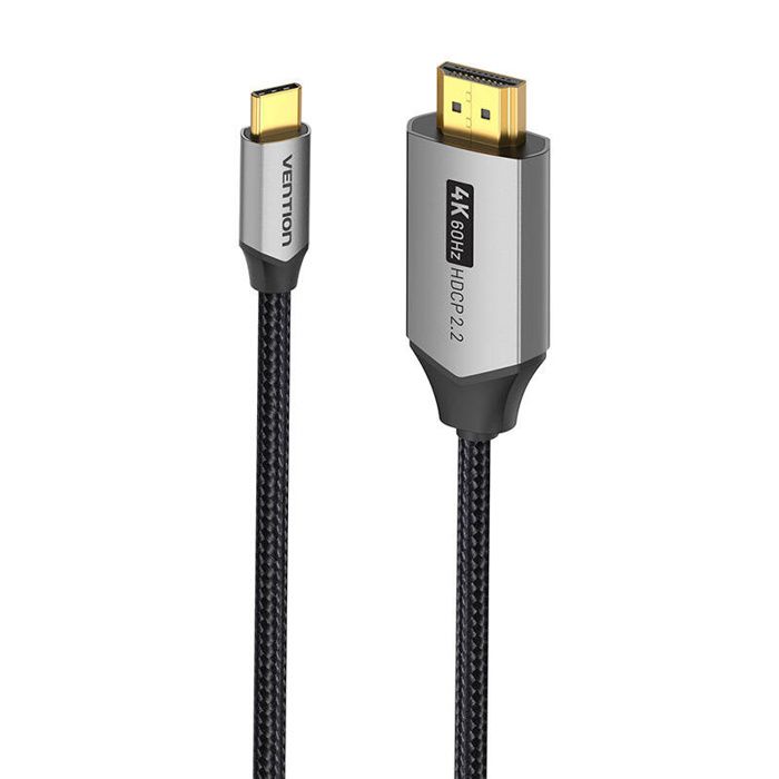 Câble Hdmi Vention Usb-C Pour Moniteur, Ordinateur Portable, Ipad Pro, Macbook 4K Uhd 2 M