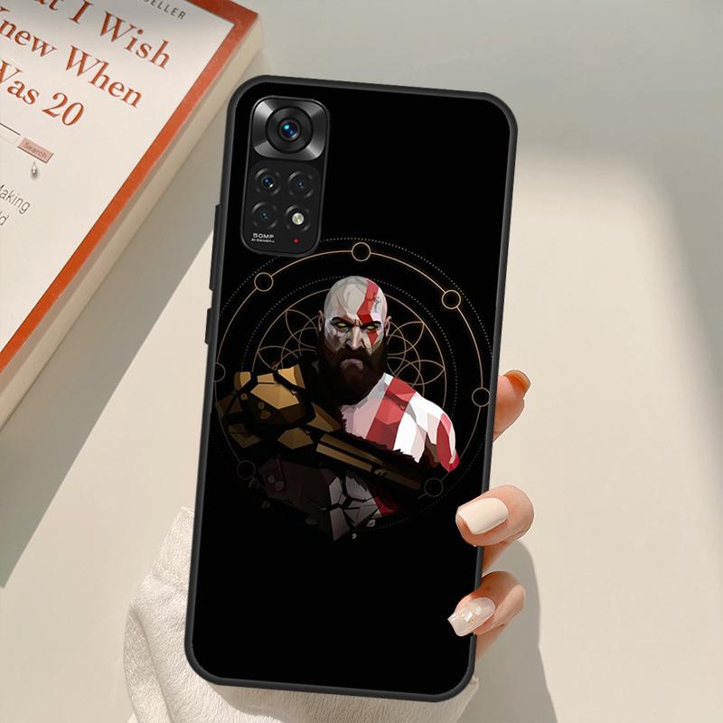 Kratos God of War Case For Xiaomi Redmi Note 11 Pro 8 9 11S 10S 9S Note 10 Pro Cover For Redmi 10 10C 9A 9C