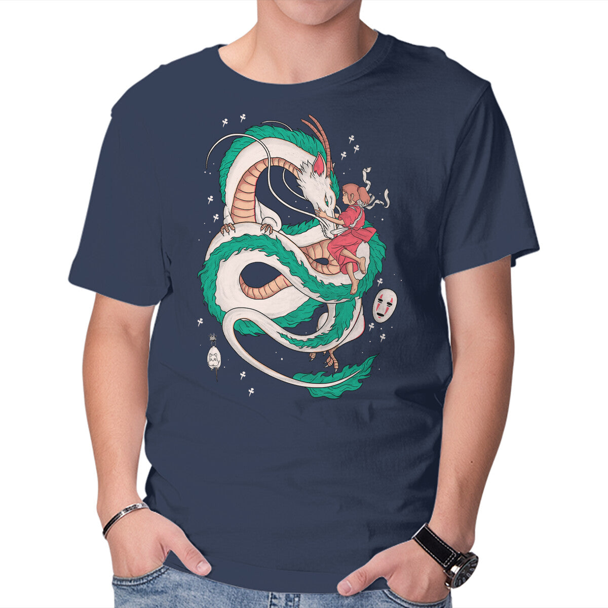 Unisex Crew Neck T-Shirt The Free Spirit Graphic Short Sleeve Casual Tee XL