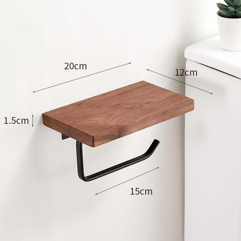 

Деревянный настенный держатель для туалетной бумаги/полотенца Черный/Белый Алюминиевый держатель для туалетной бумаги Держатель для рулона для ванной комнаты Стеллаж для хранения в ванной комнате