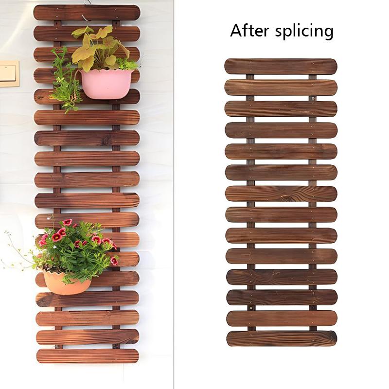 1/2/3pcs Solid Wood Flower Frame For Indoor Outdoor Plants Large Planters Rack Bohemian 30x30cm