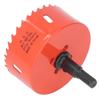HSS Hole Saw with Mandrel 80mm Cutting Sharply Teeth Hole Drilling Cutter for Soft Metal Wood