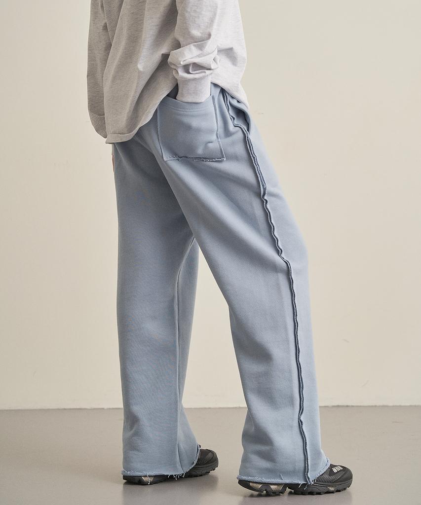 Iteoneolmomeonteu Cutting Line Sweatpants _ Sky Blue