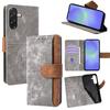 For Samsung Galaxy A36 5G Case RFID Blocking Color Splicing PU Leather Wallet Phone Cover