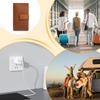 Travel Cable Organizer PU Leather Shockproof Protective Cable Organizer Large Capacity Portable Travel Organizer For SD Card