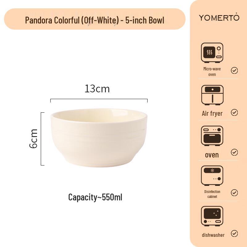 ZISIZ Large Ceramic Bowl Set