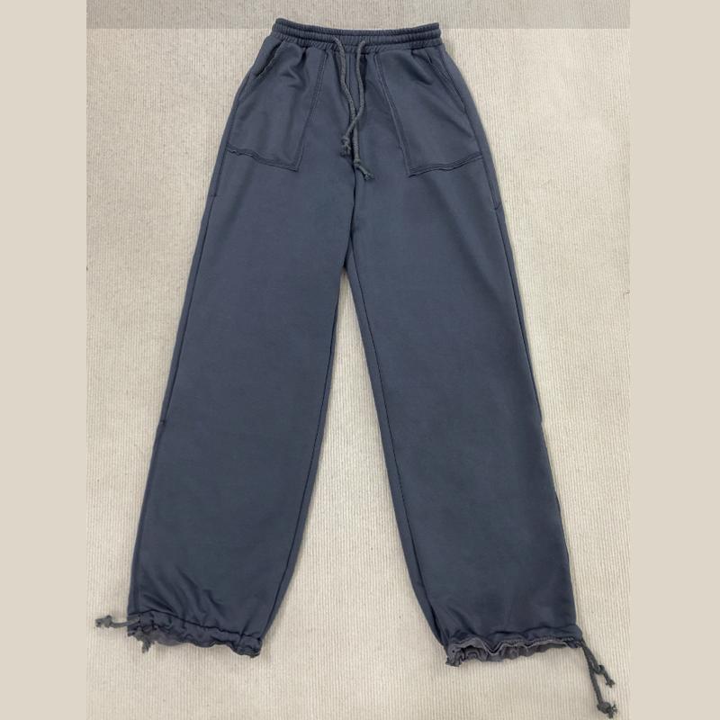 

Европейские и американские брюки с высокой талией, широкими штанинами, свободного кроя, облегающие прямые штанины, повседневные XL серый