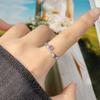 Natural Sapphire Topaz Citrine Amethyst Color Treasure Ring Female Xiaohongshu S925 Sterling Silver Index Finger Ring