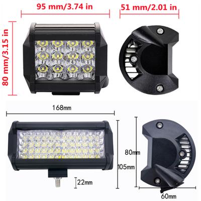 12V 24V LED Work Light Off Road Spot Flood Combo LED Light Bar for Truck Car 4x4 Boat ATV LED Headlights Fog Lights Car Products