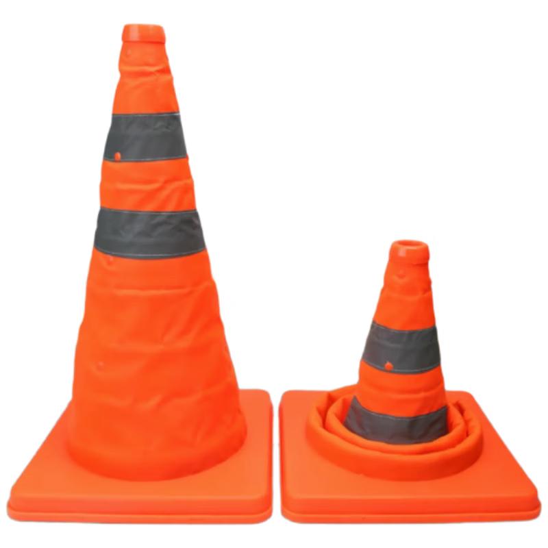 Foldable Retractable Reflective Traffic Cone 60cm Height
