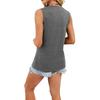 Women's V-neck Solid Color Sleeveless Top