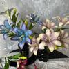 Faux Lily Flowers Bulk Realistic Artificial Tiger Lily Long-lasting Fake Lily Stem for Floral Arrangement Wedding Party Home Decor