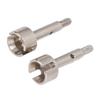2pcs RC Rear Wheel Axle Cups for WLTOYS 124008 124010 Remote Control Car Metal Wheel Stub Axle Shafts