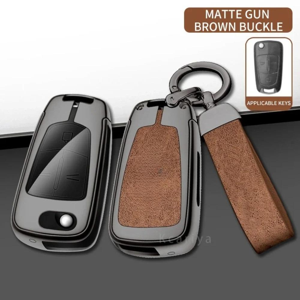 Auto TPU Zinklegierung Schlüsselhülle Tasche für Opel OPC Line Insignia Astra Vectra Combo Corsa D Mokka Zafira Autoschlüsselanhänger Metallschlüsselhülle