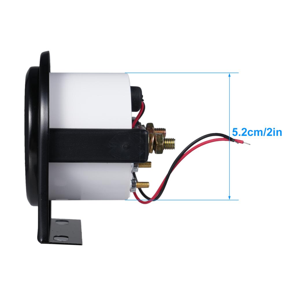 2" 52mm Wassertemperaturanzeige, 12V Kühlmitteltemperaturanzeige mit Sensor Weiße LED-Hintergrundbeleuchtung 100250 Fahrenheit