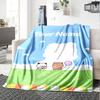 Name Custom Bubu Y Dudu Cartoon Print Flannel Blanket High Quality Warm Comfortable Cover for All Seasons Perfect for Gifts Home Decor