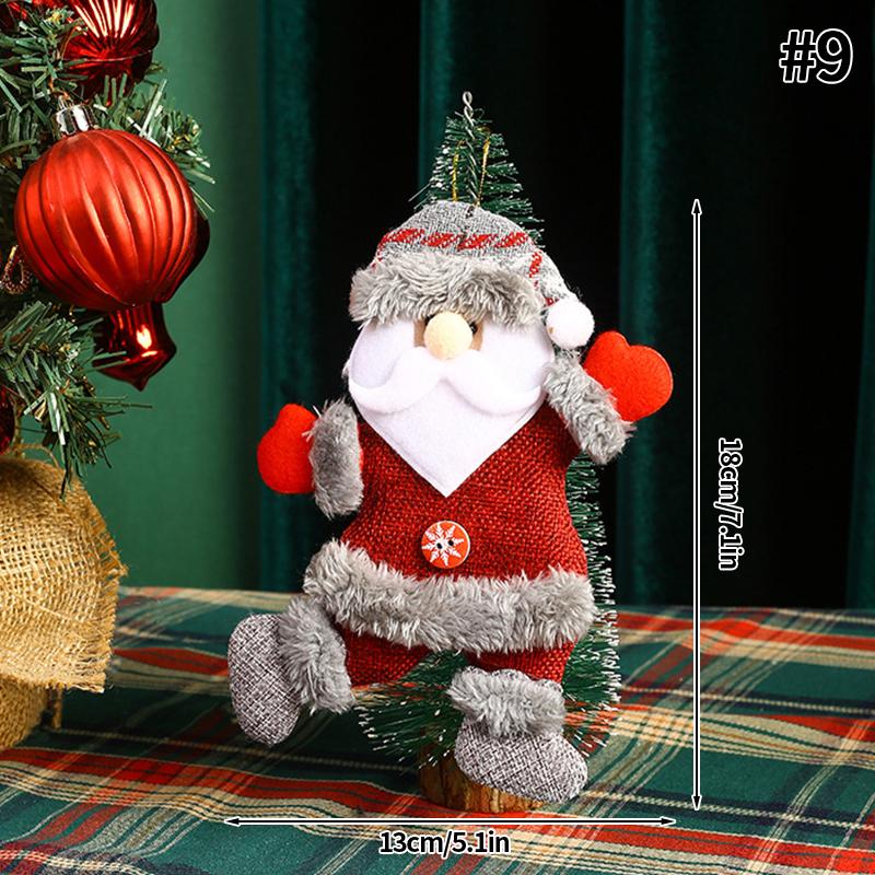 Christmas Tree Hanging Decor Pendant Santa Claus Snowman Beer Dancing Doll Christmas Ornament Navidad Xmas Decor New Year Gift