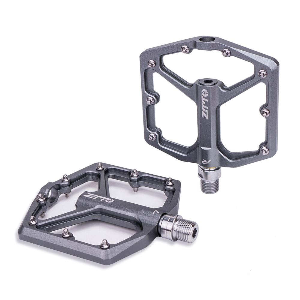 

ZTTO MTB Ultralight Flat Pedal CNC Aluminum Alloy AM Enduro Bike Smooth Bearings 9/16 Thread For Gravel Mountain Bike JT07 JT07 Titanium
