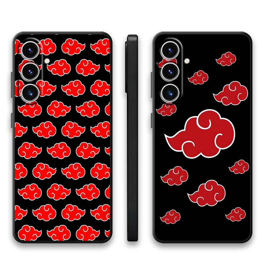 Cool Akatsuki Logo Black Soft Phone Cover Case for Samsung Galaxy A25 A71 A32 A51 A73 A23 A53 A26 A72 A35 A36 A24 A55 A41 A22