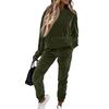 Women  Velvet Tracksuits Jogging Hoodie Sweatsuits