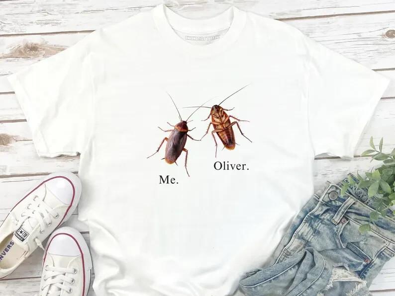Custom Couple Shirt with Funny Cockroaches – Personalized Name, Sarcastic Gift Unisex T-Shirt L