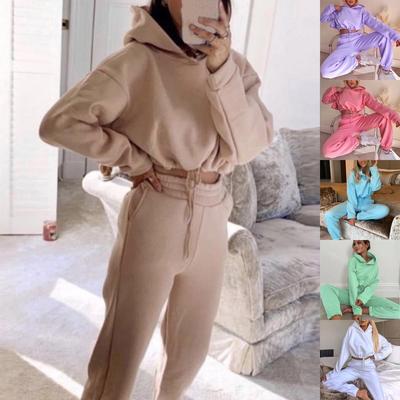 Costume de sport décontracté à manches longues pour femmes, pull deux pièces, à la mode