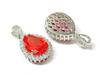 Gusien Jewelry: Sparkling Teardrop Pendant Set with Simulated Gemstones & High-Carbon Diamonds