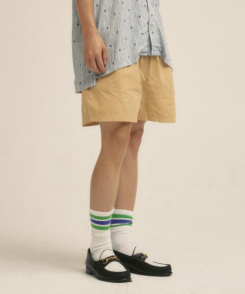 Billalei Daily Easy Cotton Men'S Shorts - Sand Beige