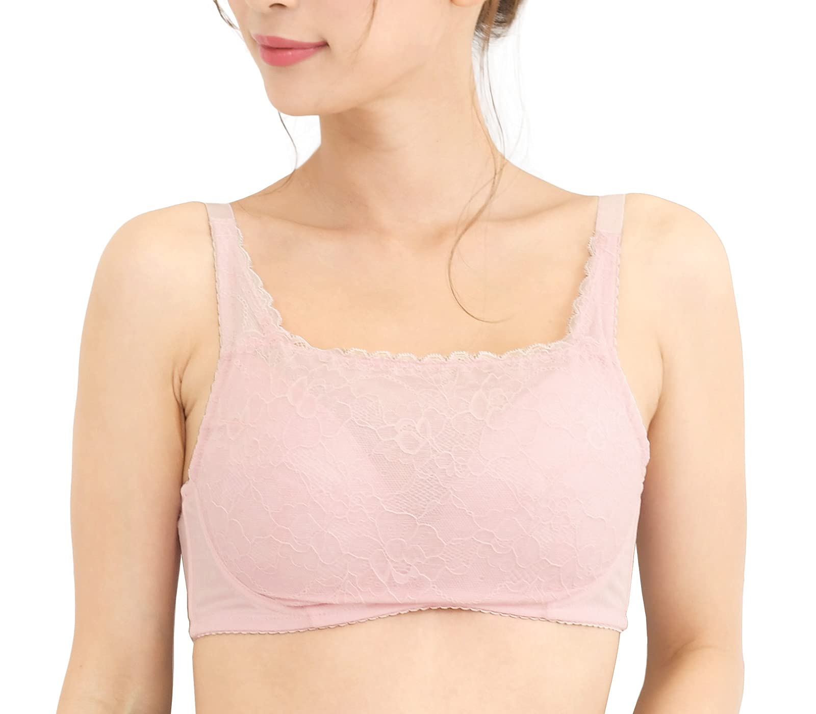 

Smile LaLa Клубника G85 Простой Меньший Объем Груди Под грудью Большого размера Сетка Декольте Подмышка Милое Кружево Красивый Женский Бюстгальтер, Нижнее белье, Кружево, земляничный