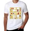Mondrian Broadway Boogie Woogie T-Shirt Anime Kleidung Neue Edition Trainingsshirts für Herren