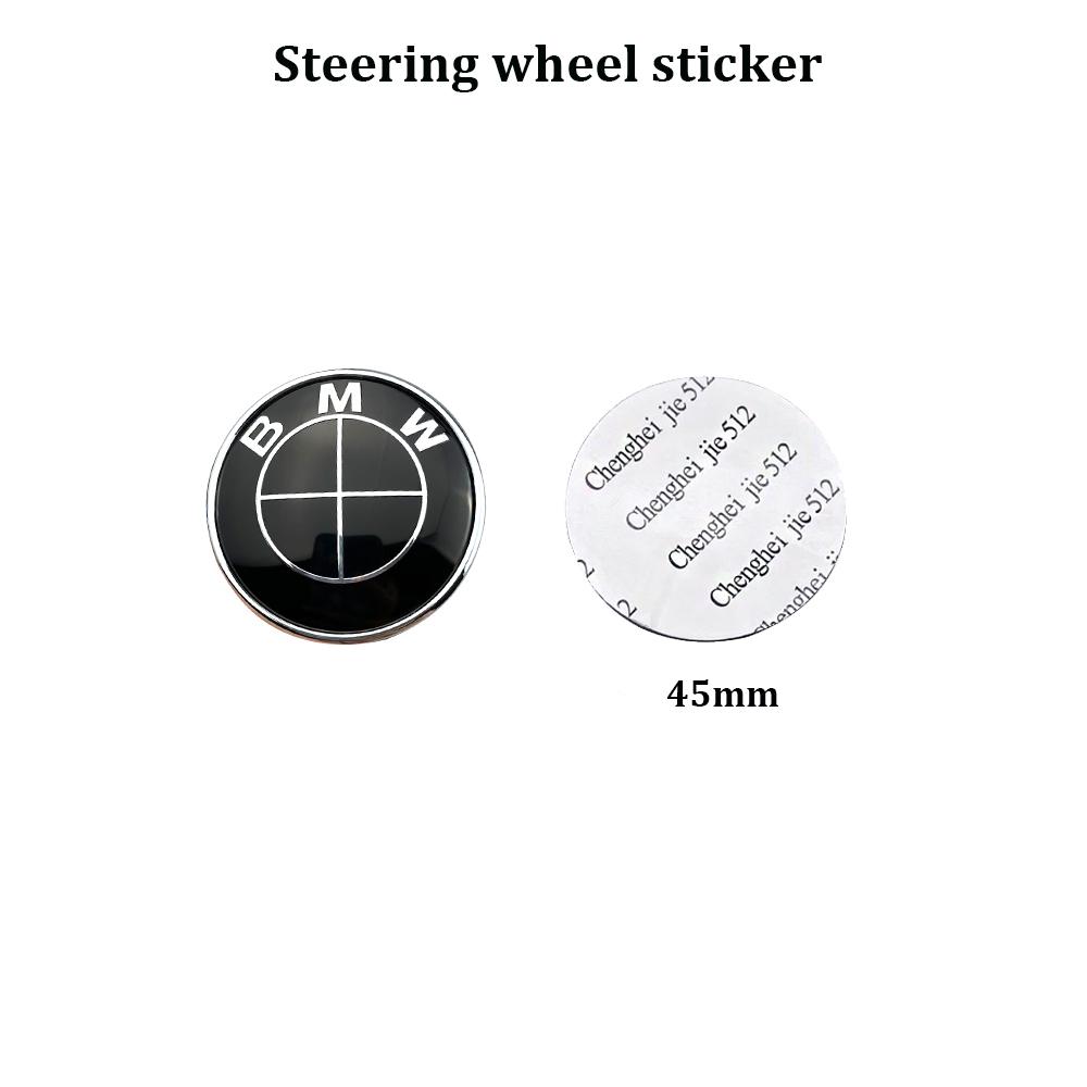 7 Pezzi Emblema Distintivo Cofano Anteriore Posteriore Bagagliaio Auto Per BMW Logo Originale Tutto Nero E36 E46 E53 E90 E60 E93 E87 G01 G20 X3 X5 F30 F20 X6