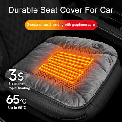 12V Heated Car Seat Cushion Comfortable Long Drive Comfort Cushion Universal Cushion for Automotive Cars SUV Truck Van Wheelchairs Gaming Chairs