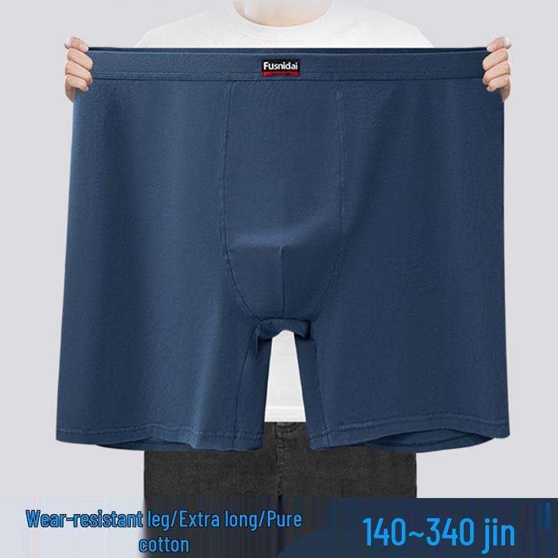 Pánské nadměrné bavlněné boxerky s vysokým pasem - Proti oděru, prodyšné, hřejivé, rozšířená velikost pro velké a vysoké