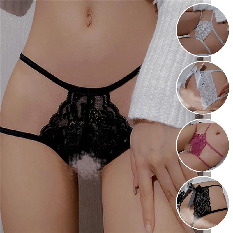 Women's Lace Sheer Open Crotch Underwear Seduces Sexy Cosplay Thongs Women Sexy Whore Uncensored Lingerie Sexy Lingerie