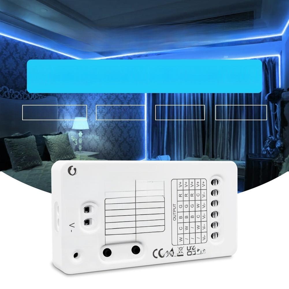 Smart LED Controller FOR ZIGBEE 3.0 5 in 1 RGB CCT RGBW LED Strip Light Controller with Voice and APP Control Support