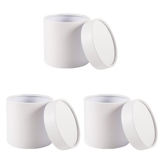 3Pcs Flower Packaging Box Set Round Flower Box Elegant DIY Box for Valentine's Day Wedding Decoration