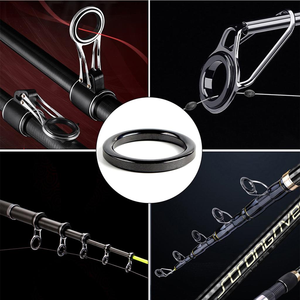 Fishing Rod Guide Repair Kit Ceramic Guide Rings Fishing Rod Repair Kit