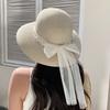 Lace Pearl Fisherman Straw Hat Women's Summer Seaside Resort Beach Sunscreen Sun Hat Temperament Versatile Sun Hat