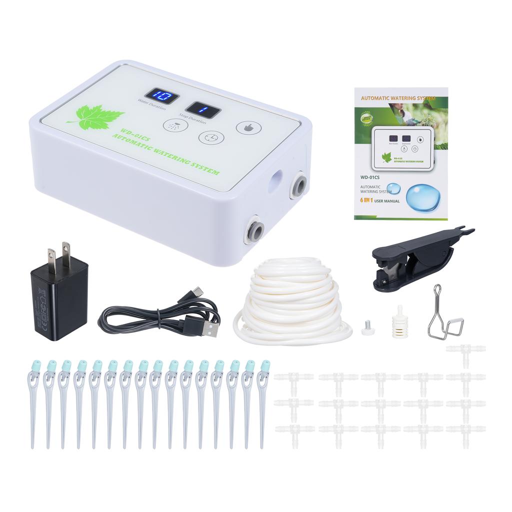 Automatic Watering System Timeable Plant Waterer Self Locking Interface Built In Self Priming Pump Intelligent Timed