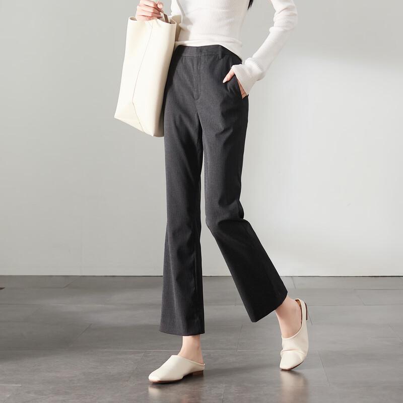 SOFSIL 2026 Spring Women's Versatile Elastic Flared Cropped Pants