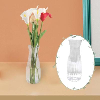 New Transparent Plastic Flower Vase Bouquet DIY Supplies Home Desk Decor Plants Pot Hydroponic Decorative Vase