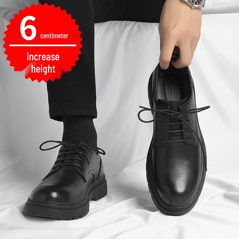 

Мужские британские формальные кожаные туфли: Деловой, Повседневный, Толстая подошва, Увеличивающий рост, Идеально для работы, Женихи, Свадьбы. 40