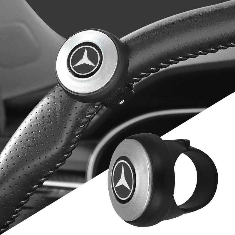 CRX1 For Mercedes Benz A C E S Car 360° Steering Wheel Spinner Knob Power Handle Ball Turning Helper Auxiliary Booster Strengthener