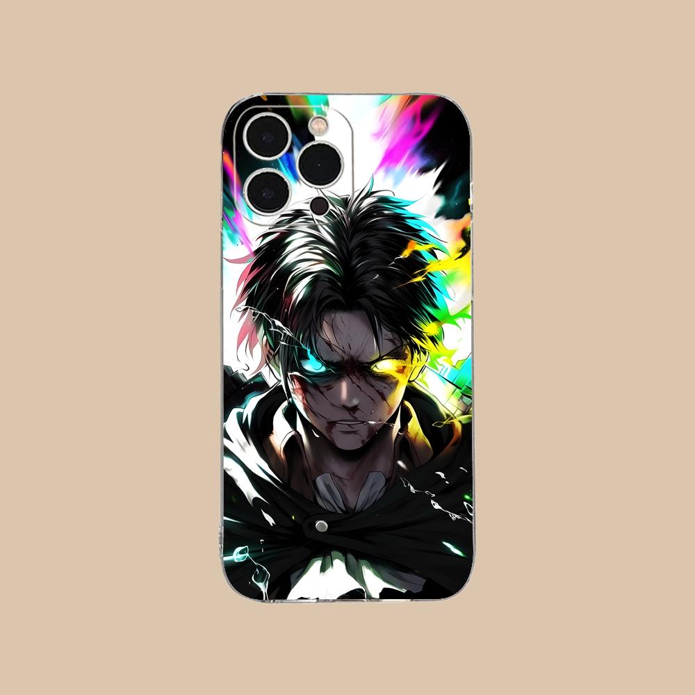 AOT Eren Yeager Clear TPU Mobile Case for iPhone 17 16 15 14 13 12 11 X XR XS Air Pro Max Plus Mini Colorful Cover