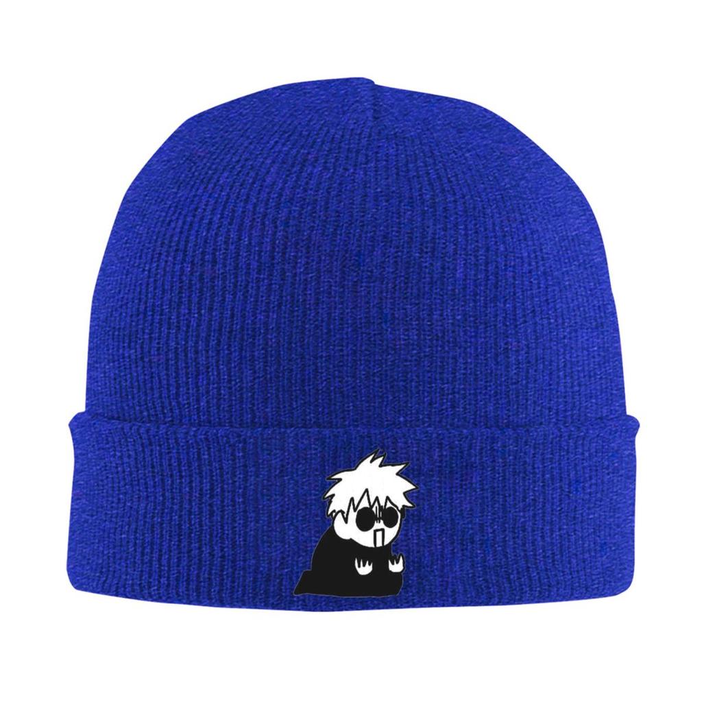 Gojo Manga Kawaii Japanese Anime Warm Knitted Cap Fashion Bonnet Hat Autumn Winter Outdoor Beanies Hats for Unisex Adult