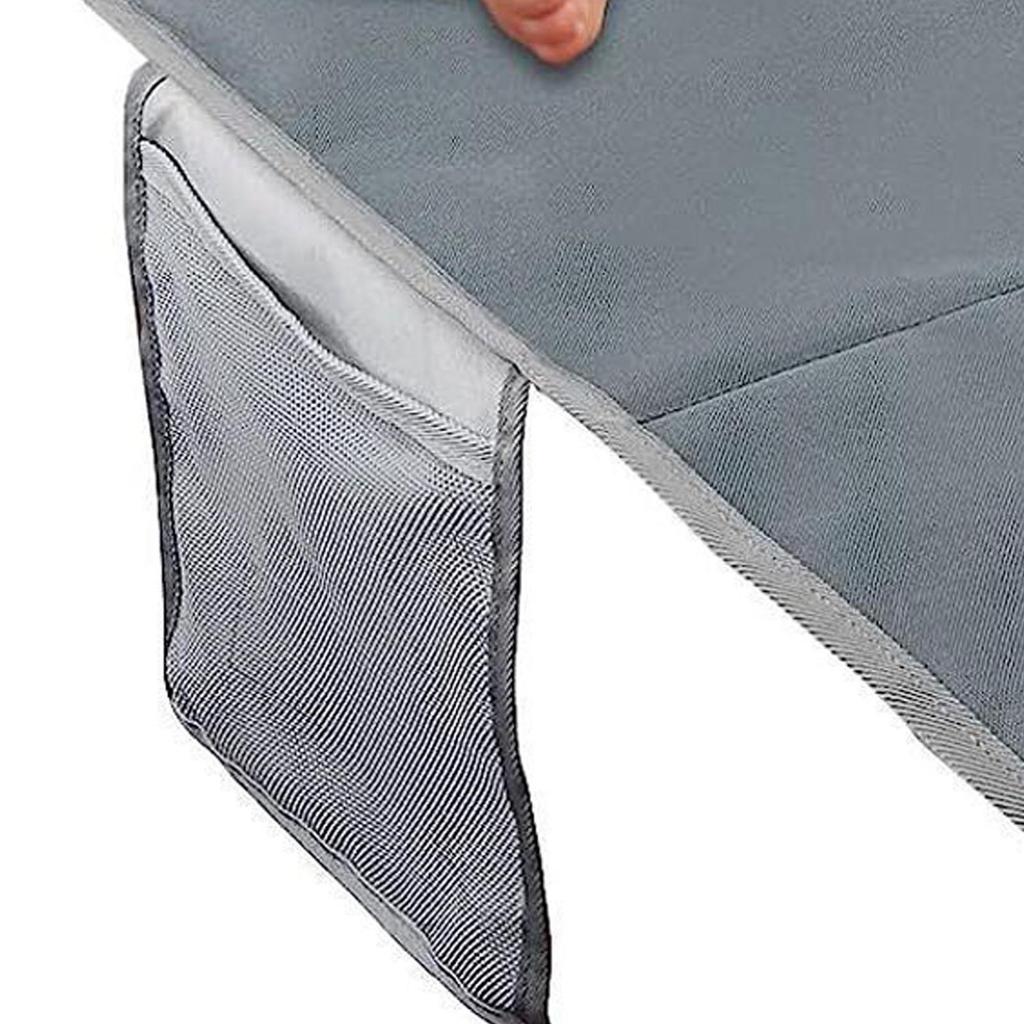 Kids Airplane Foot Pedal Portable Folding Universal Fit Adjustable Children Airplane Seat Extender Grey